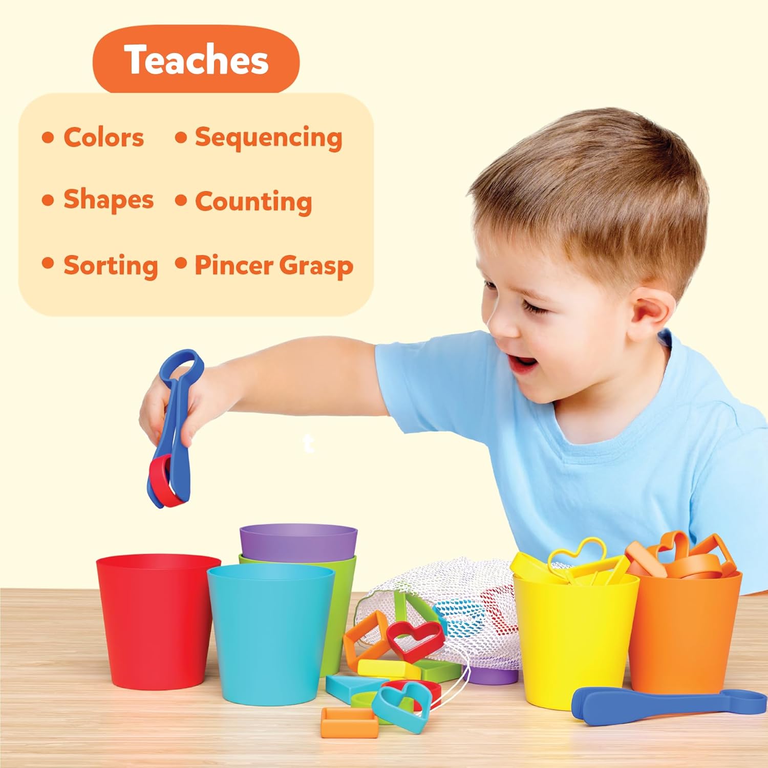 Skillmatics Silicone Rainbow Sorting Board Game - Learning & Educational Toy, Sorting, Counting & Sequencing Skills, Gift for Toddlers & Preschoolers