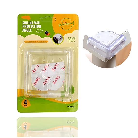 Corner Edge Protector for Furniture - Childproof Safety Table Corner Guards | Flexible PVC | Pack of 1 Pcs | 4 Corner Guard