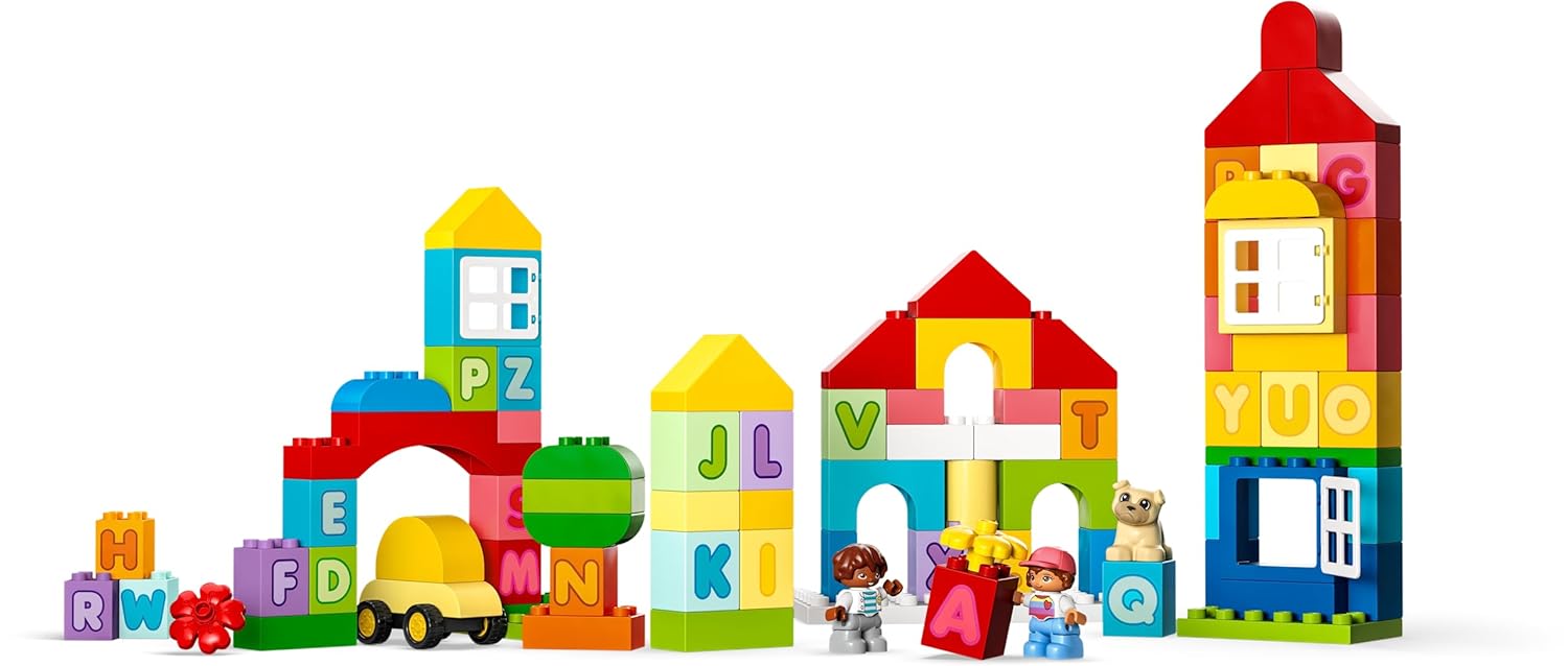Lego 10935 DUPLO Classic Alphabet Town Building Toy Set - 87 Pieces - Multicolor (Box Damaged)