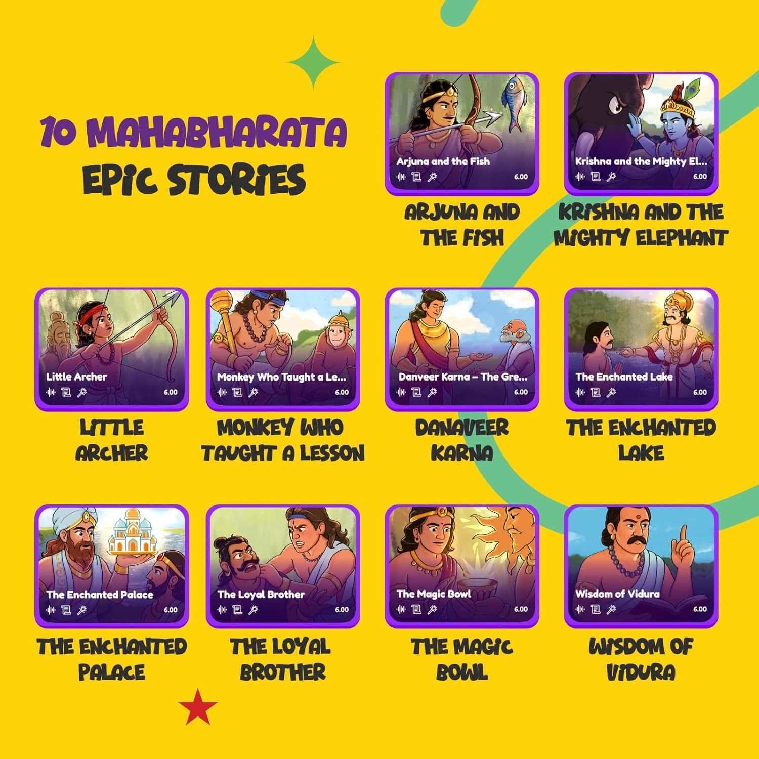 iOTales Shadow Box Shadowbox Mahabharata | Indian Mythology Storytelling STEAM Kit for Kids 4–10 | Educational Toy & DIY Craft | Companion App Included | Gift for Boys & Girls