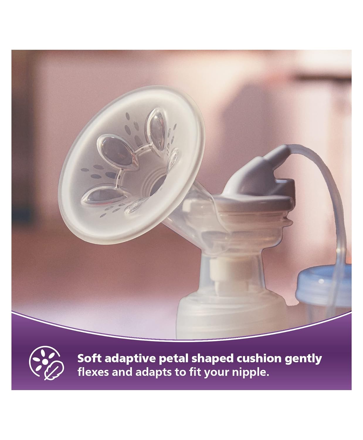 Philips Avent Electric Breast Pump: Soft Adaptive Cushion, Portable & Compact USB Charging, 4 Stimulation & 4 Expression Modes | SCF323/11