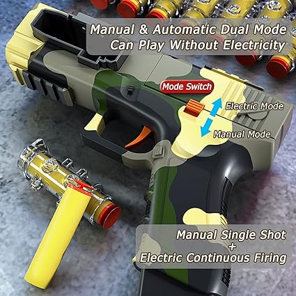 M16 Autometic Electric Manual Toy Gun For Kids - Multicolor