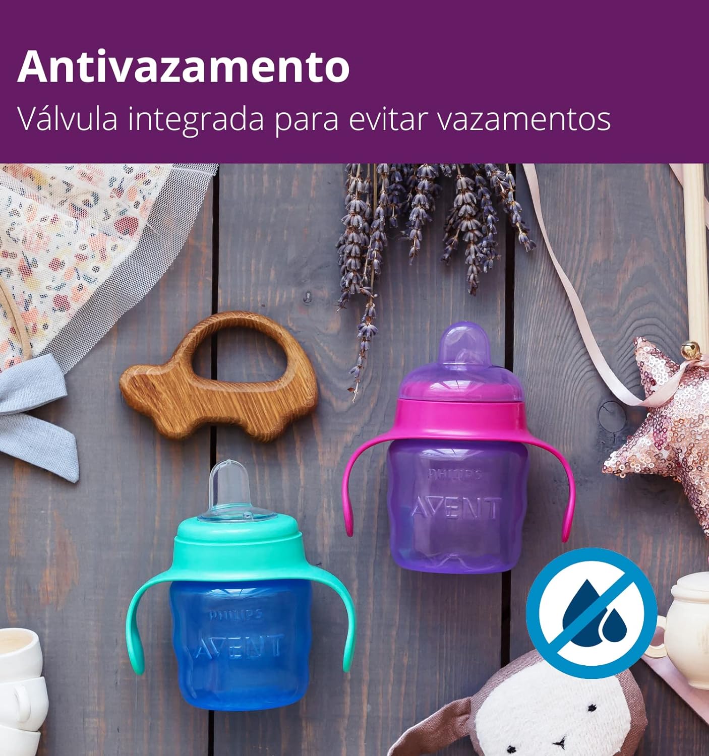 Philips Avent (6M+) Silicone Rubber Classic Soft Spout Cup| Pink/Purple | 1 Piece | SCF551/03 | 200 ML 7oz ( Cordlife )