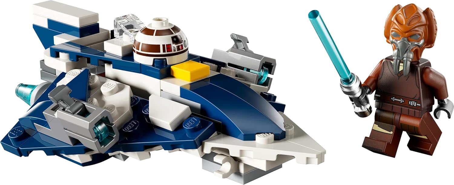 LEGO Star Wars Plo Koon’s Jedi Starfighter Microfighter Building Toy 75400 Building Blocks Toys for 6+ Gift for Boys and Girls