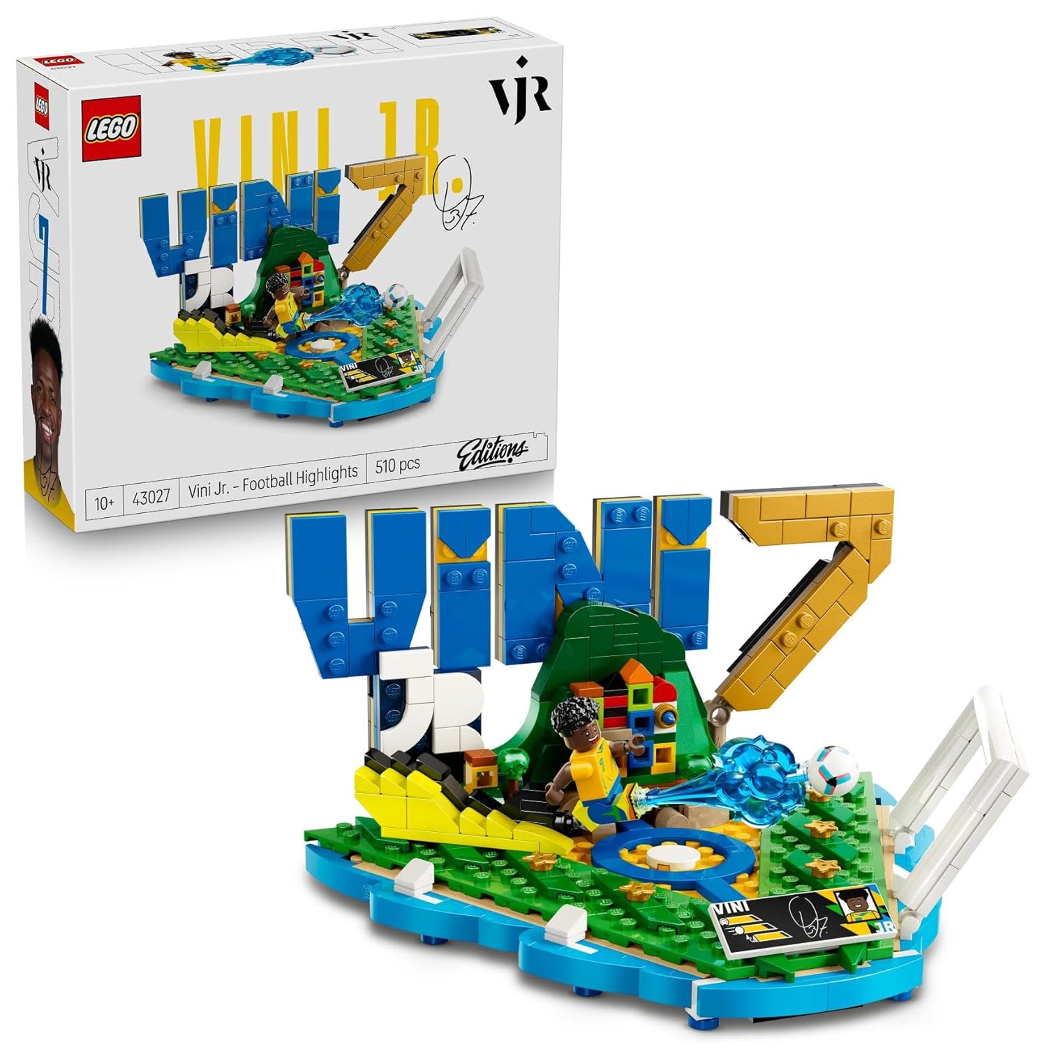 LEGO® Editions Vini Jr. – Soccer Highlights - Soccer Decor - Building Set for Kids - 43027