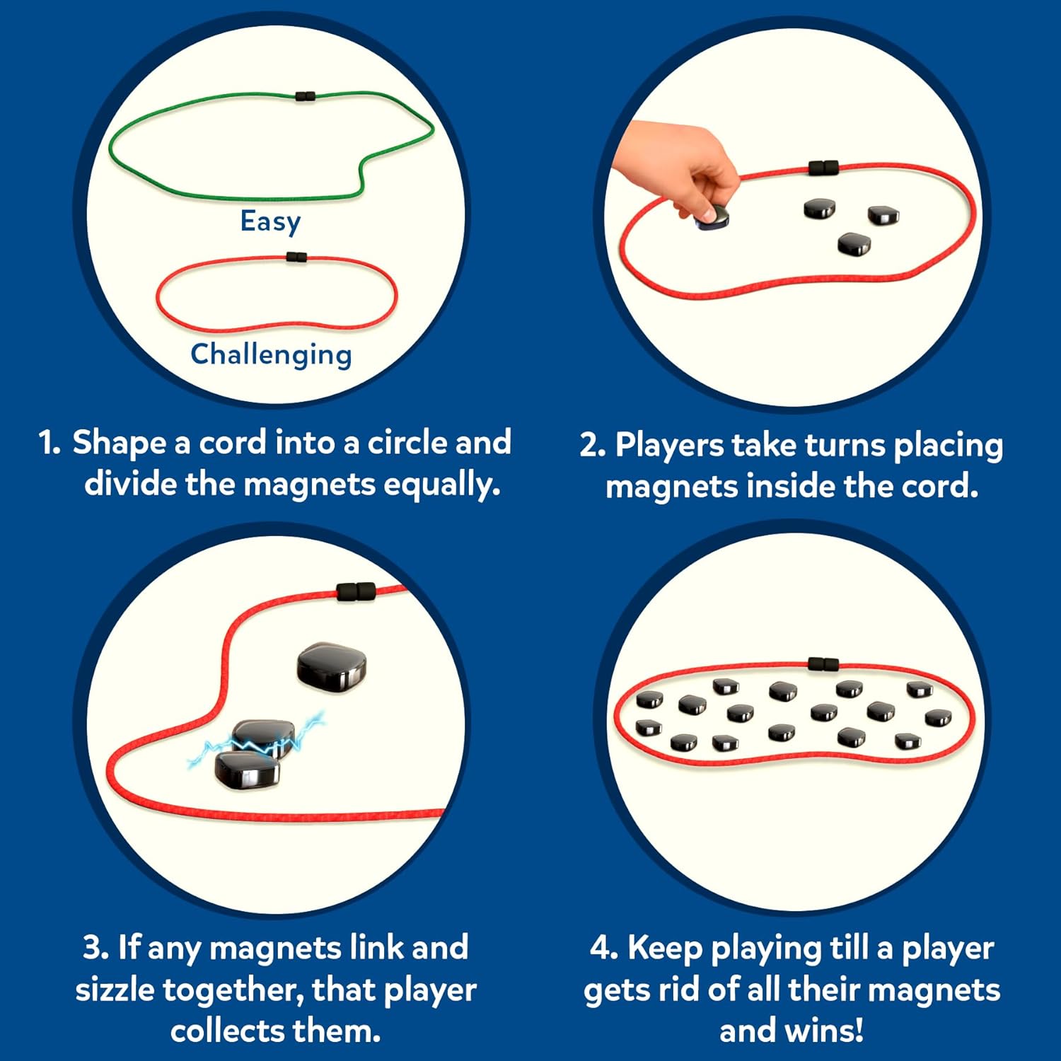 Skillmatics Sizzle - Classic Magnetic Attraction Game, Strategy & Travel Activity, Fun for Family Game Nights, Gifts for Boys, Girls, Teens & Adults, 2-4 Players