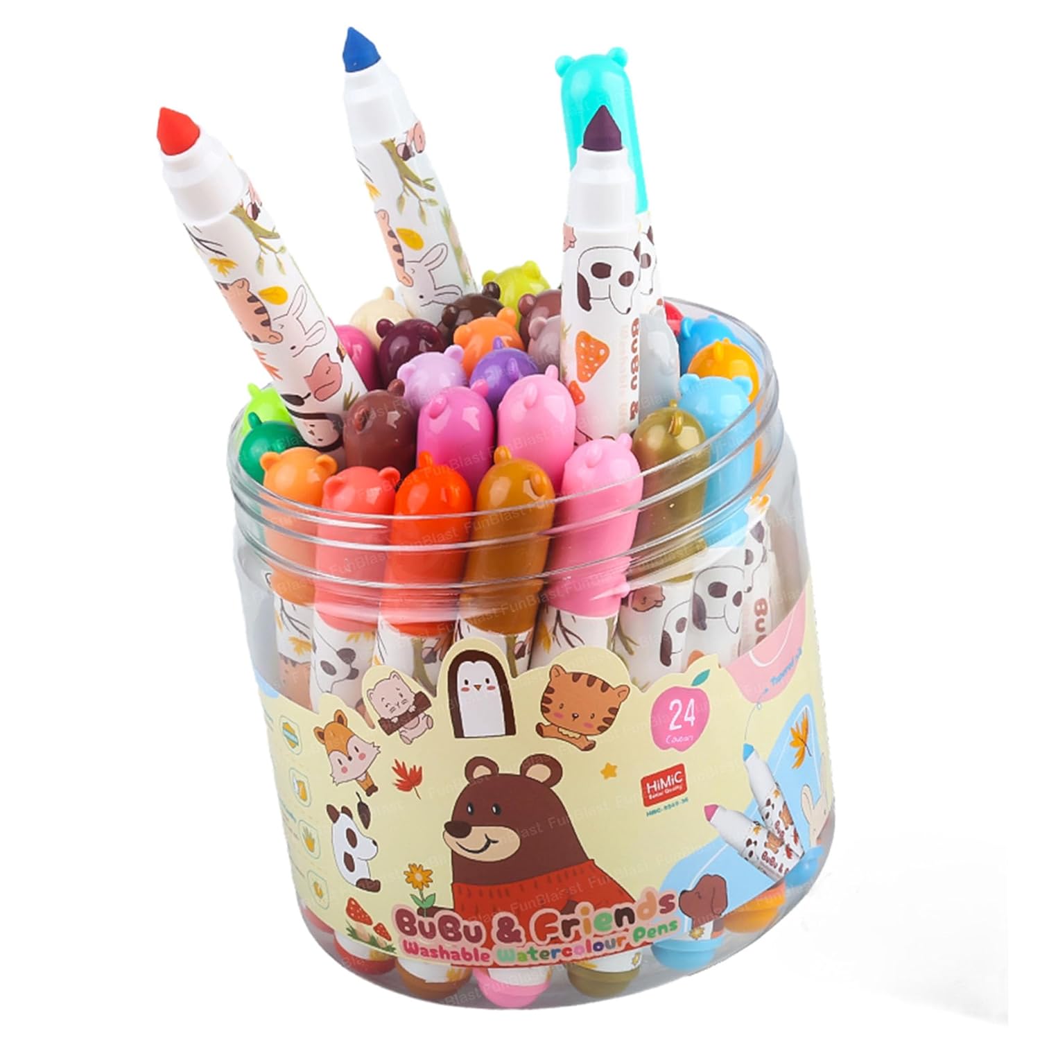 Washable Water Colour Pens, Colouring Kit Art Markers Colour Sketch Pens Set for Kids