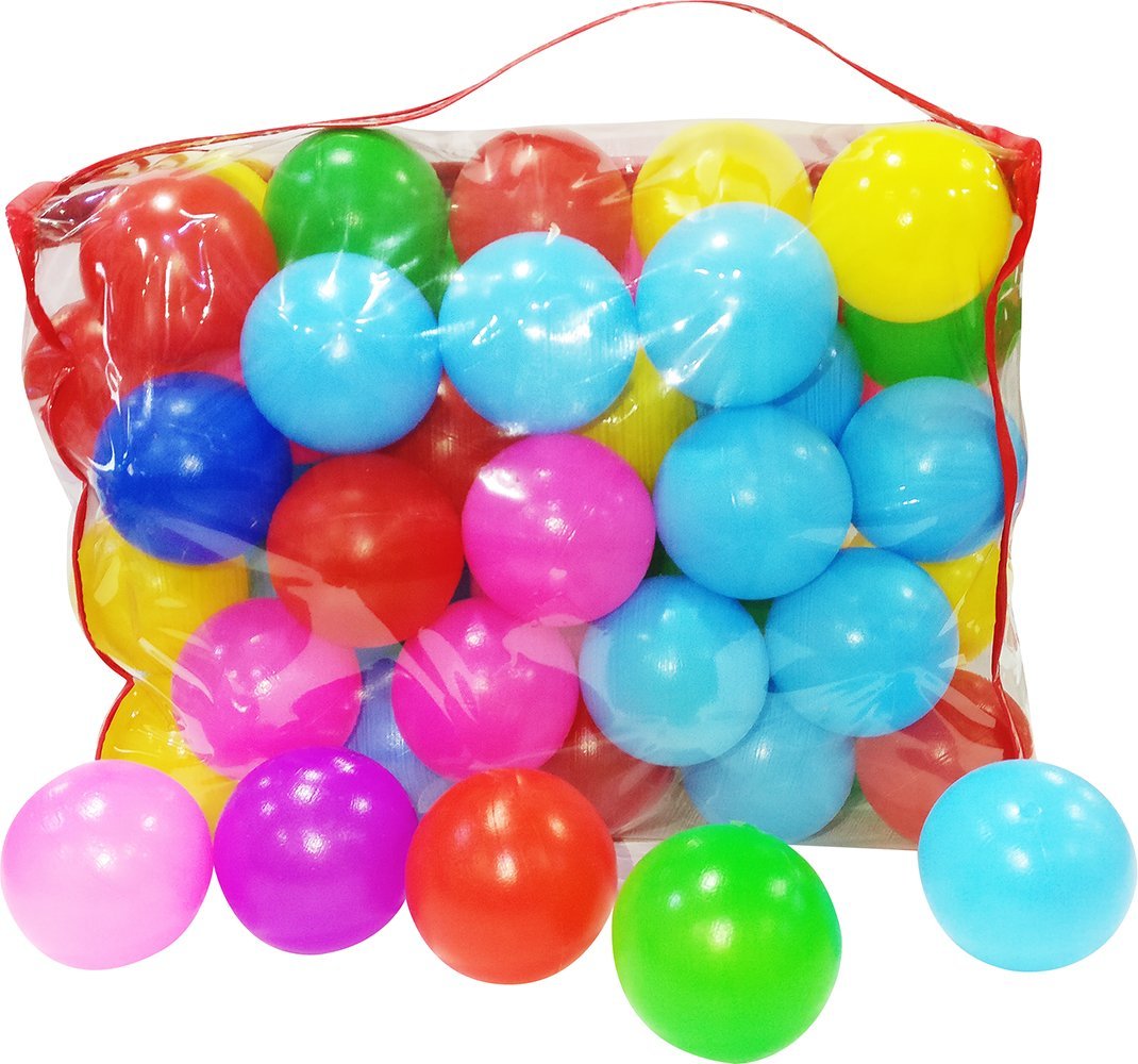 Itoys Play Balls Pack of 50 Balls for Kids, Multicolor