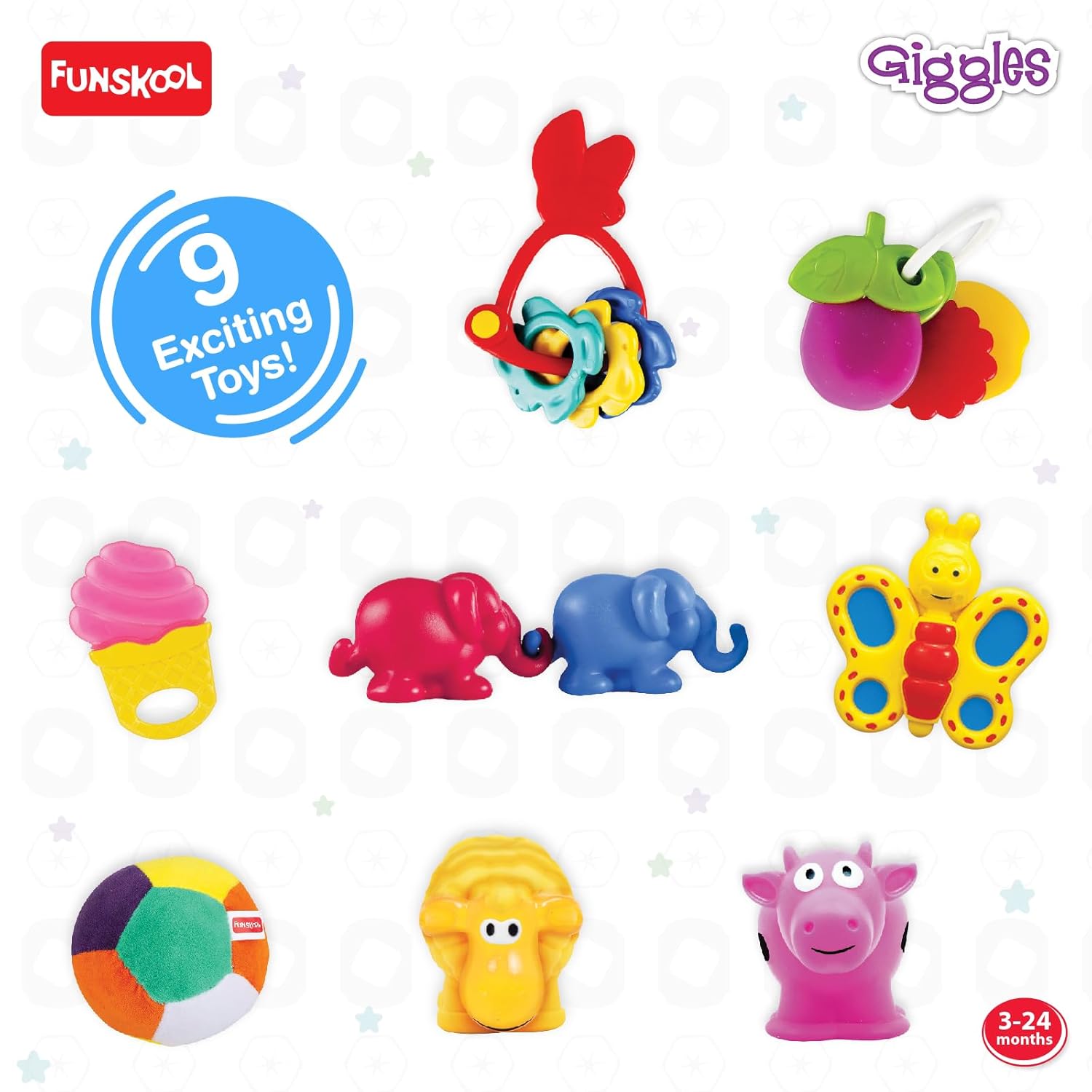 Giggles Funskool Plastic Gift Set for Kids - Multicolor