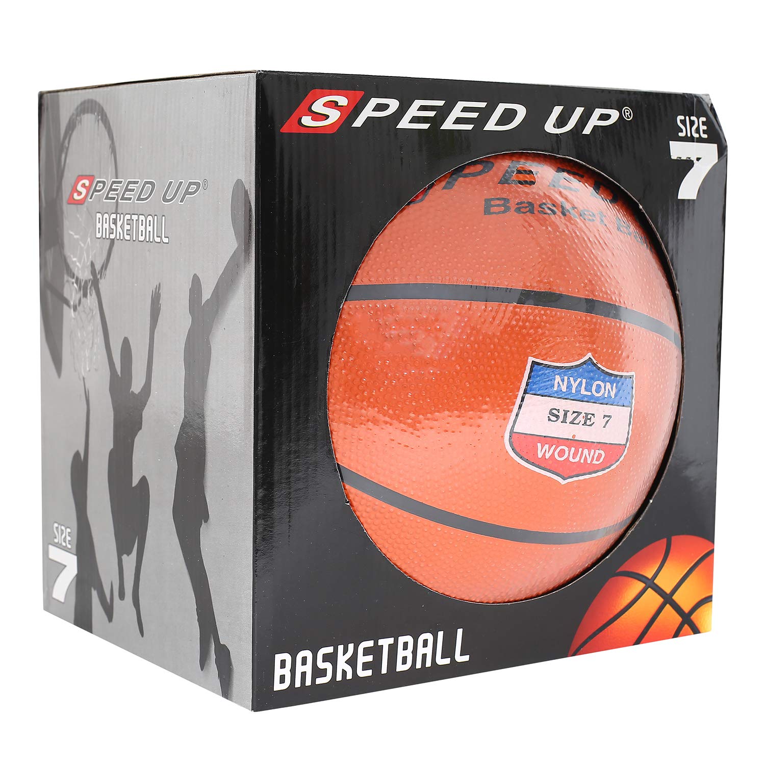 Speed Up Basketball for Kids - Size 7, 5 (Orange)