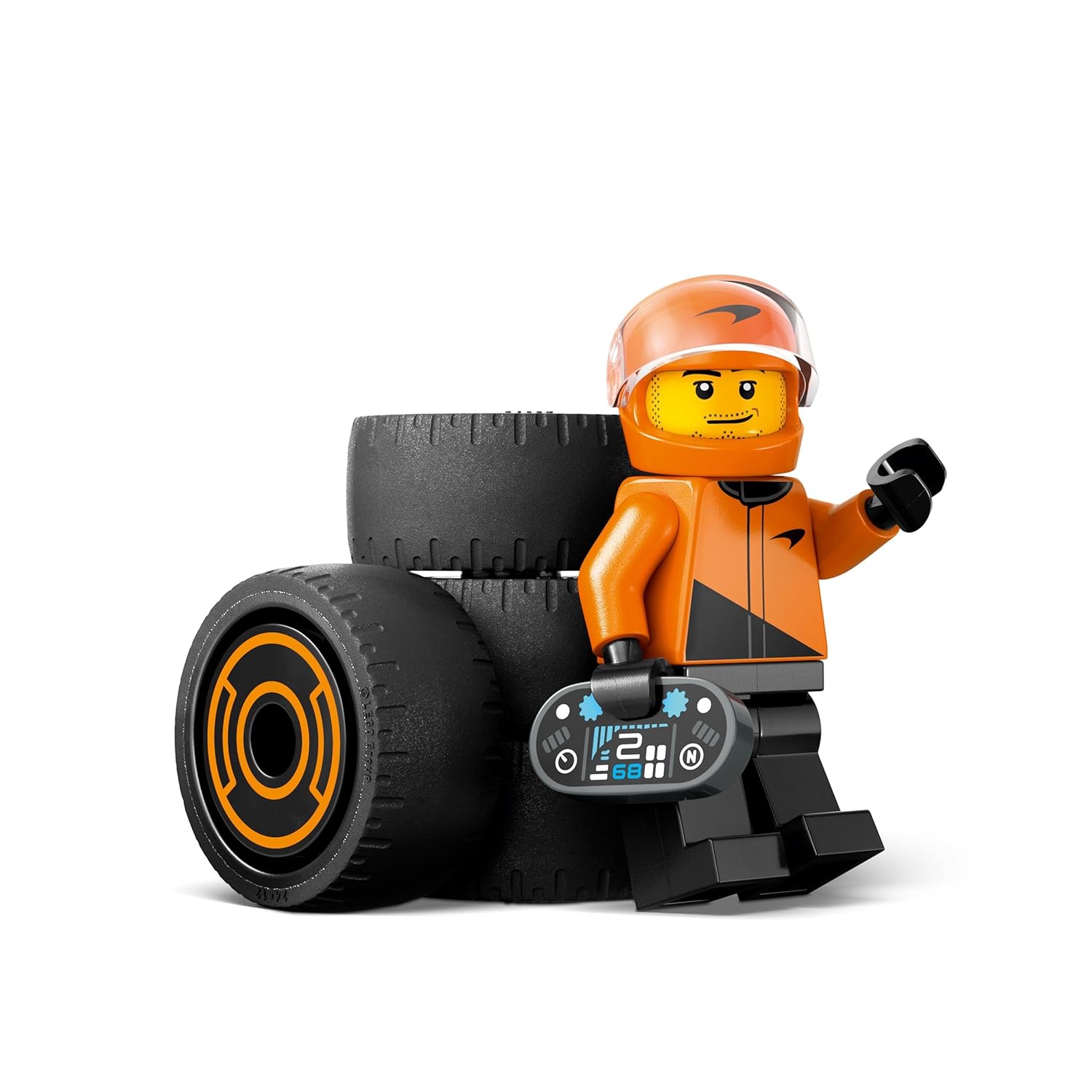 LEGO City F1 Driver with McLaren Race Car Mini Vehicle Toy Playset 60442 Building Blocks Toys for 6+ Gift for Boys and Girls