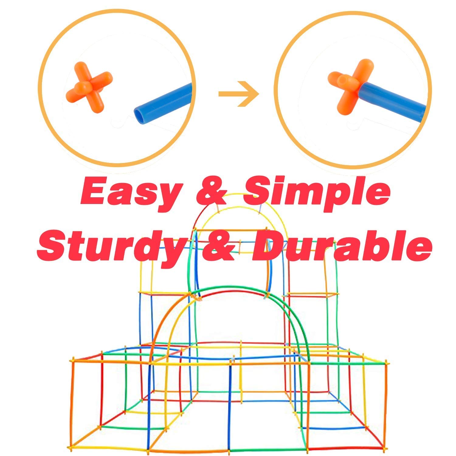 RATNA'S Straw Assembly Kit – Make Different Objects Using Straws