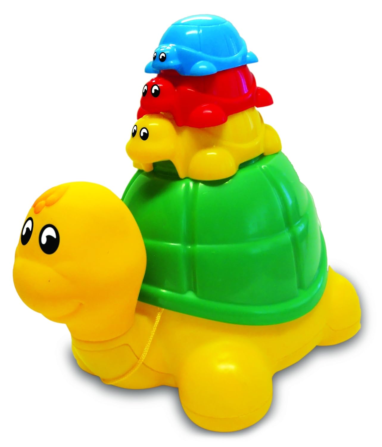 Funskool Giggles - Ride N Hide Turtle, Pull Along Toy, Encourages Walking, Funny Walking Style, 12 Months & Above, Infant and Preschool Toys, Multicolor