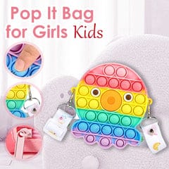 Kawaii-Q: Cute & Fashion Pop It Cross Body Bag for Kids | Party Favors, School, Graduation Gifts