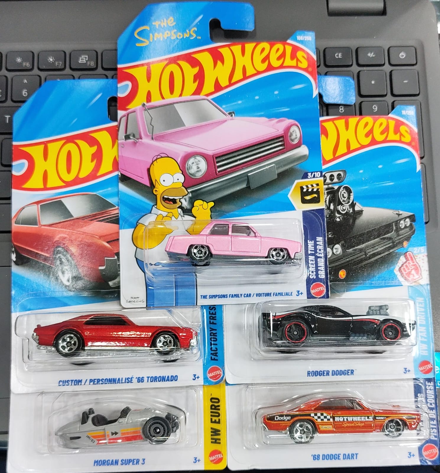 Hot Wheels Mainline - Combo Pack of 5 Cars - F Case 2026 - Long Card