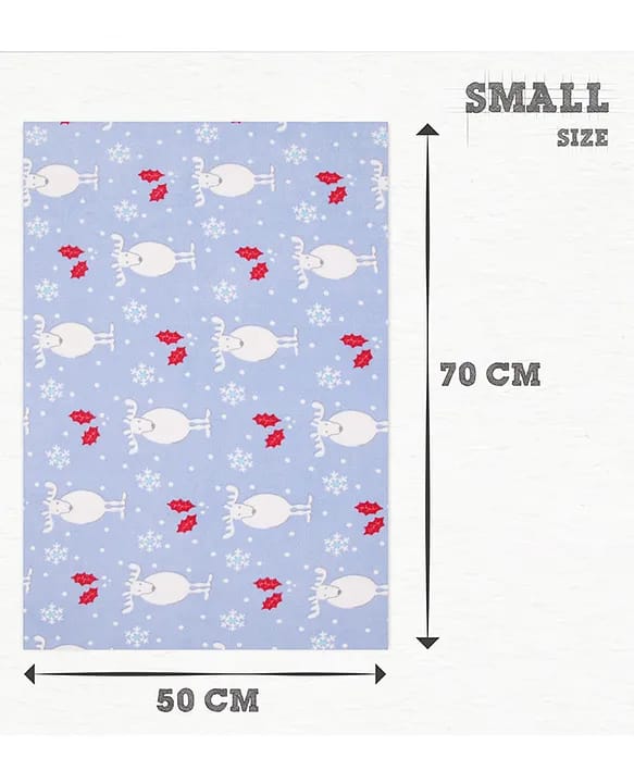 Quick Dry Baby Bed Protector Vibro Deer Print Sheet - Medium