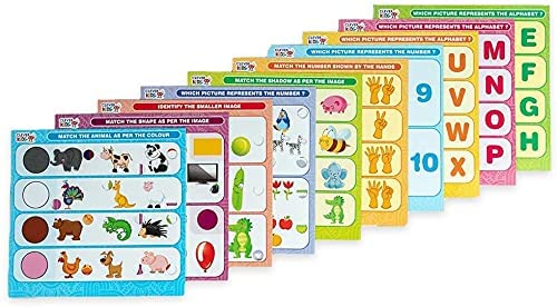 Ratna's Intellikids A Perfect Electro Game. 10 Double Sided Printed Cards - Multicolor