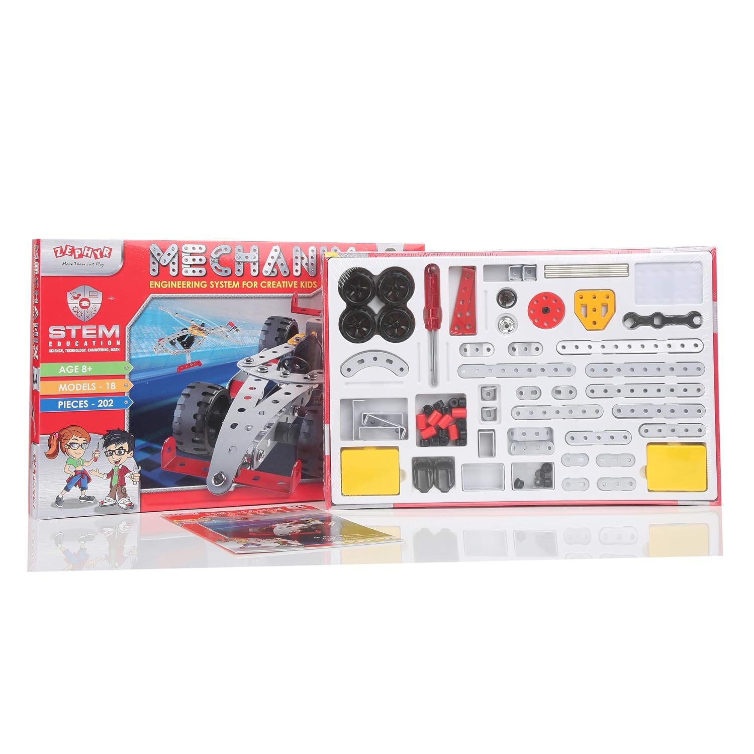 Zephyr Metal Mechanix 3, Construction Toy,Building Blocks,Educational Toys,for kids Multicolor