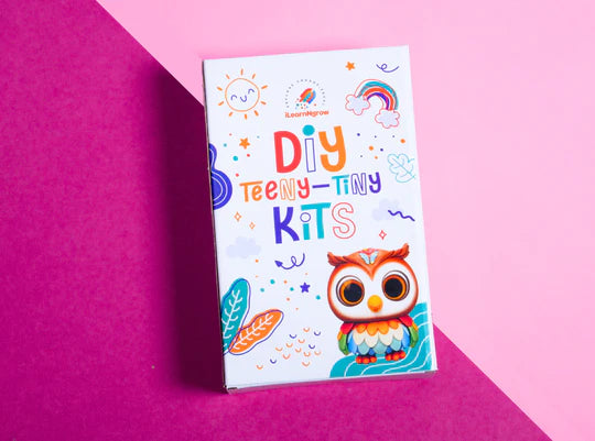 ilearnngrow Teeny Tiny DIY Mirror Decorating Kit for Kids – Set of 3 | Paint, Glitter & Pom Poms