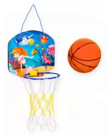 Ratna's Cartoon Basketball Mermaid theme indoor & outdoor toy for Kids - Multicolor