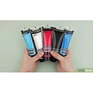 Acrylic Paint Set for Canvas, Wood, Clay, Fabric, Nail Art, and Ceramic – 6 Color Set with Vibrant, High-Quality Paints