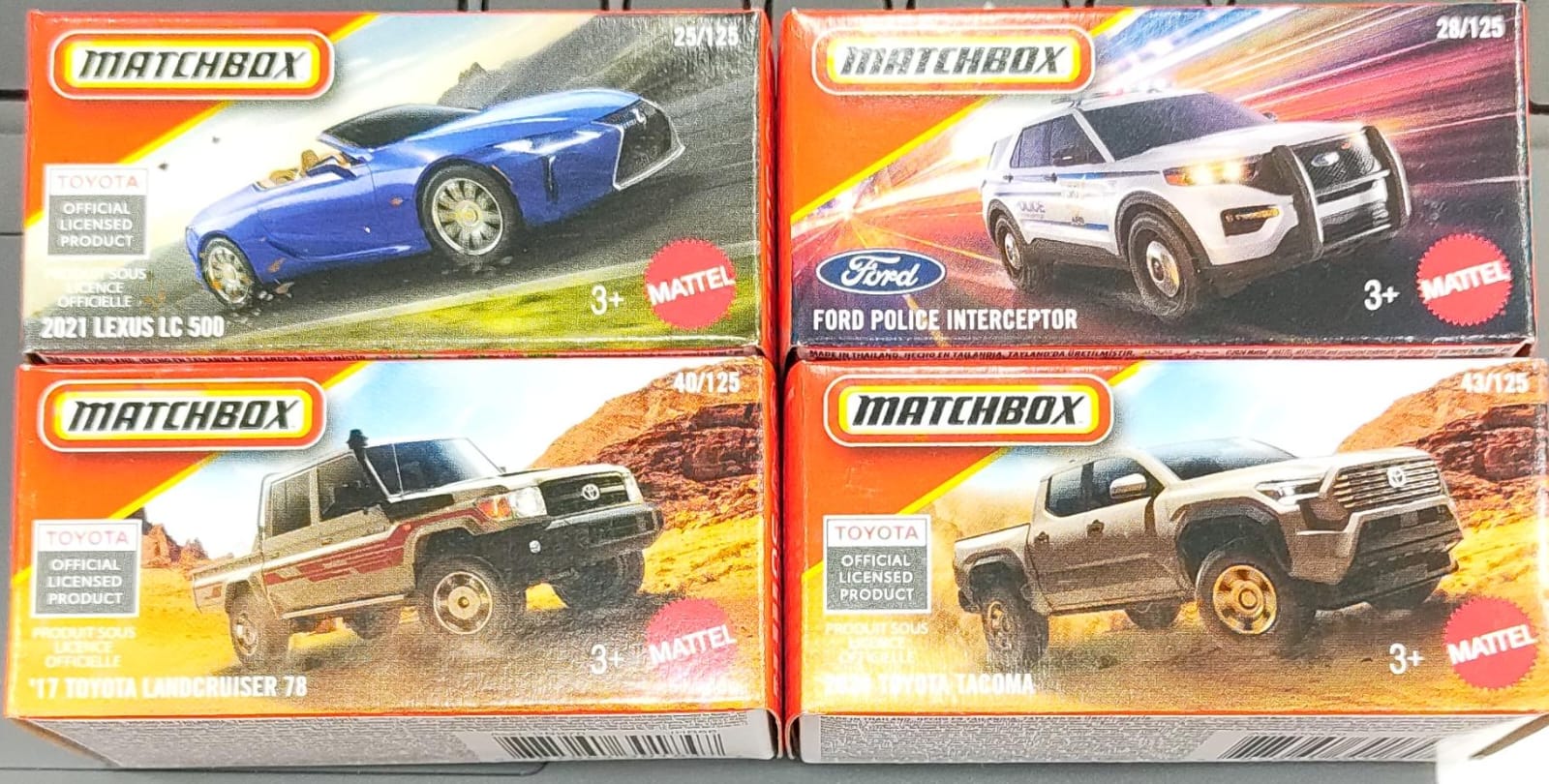 Matchbox Mainline - Combo Pack of 4 Cars - DNK70
