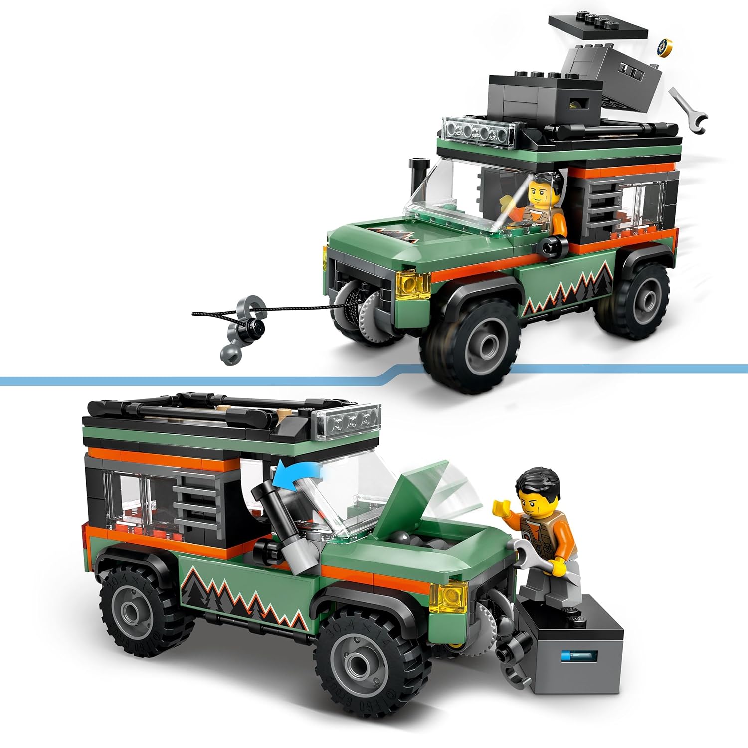 LEGO City Off-Road 4x4 Mountain Truck Adventure Toy 60447 Building Blocks Toys for 6+ Gift for Boys and Girls