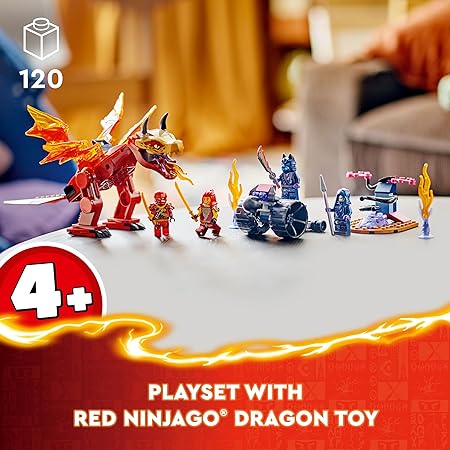 LEGO 71815 NINJAGO Kai’s Source Dragon Battle Set - 120 Pcs - Multicolor