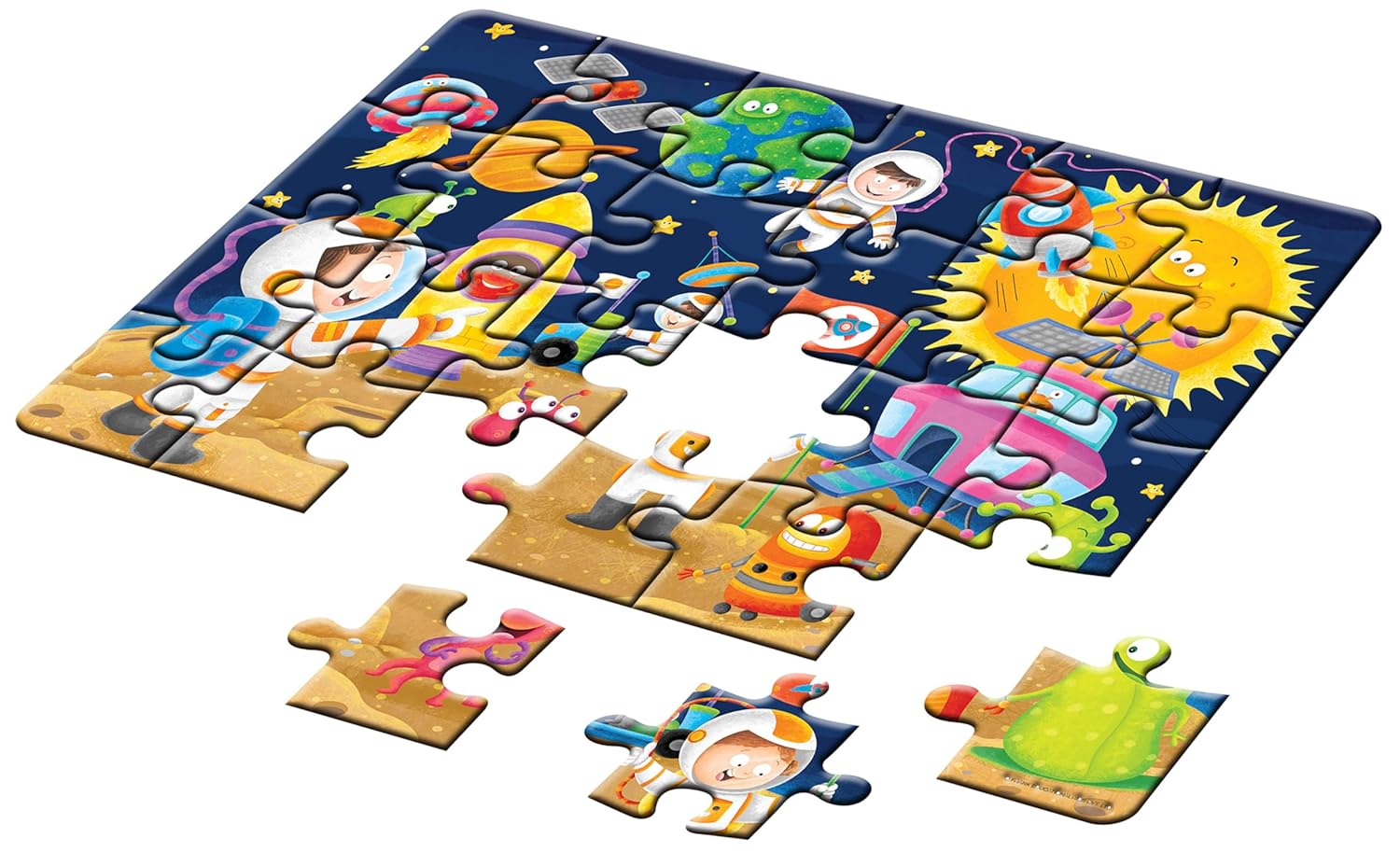 Frank in Space Floor Puzzle (24 Pieces) | Fun & Educational Toy for Kids 3+ Year Old