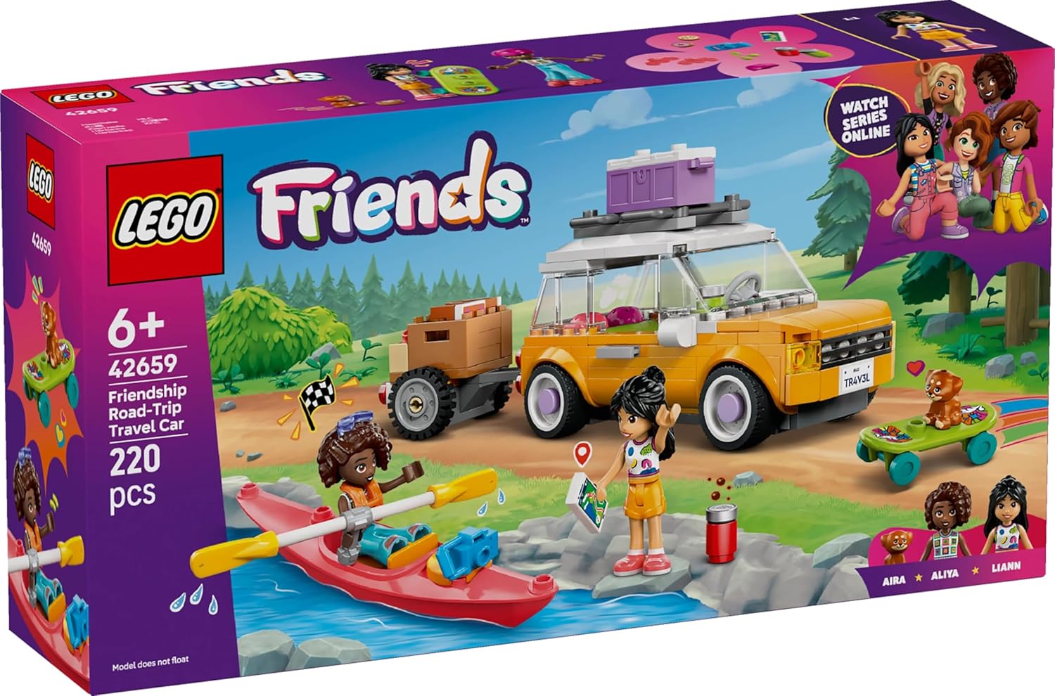 LEGO Friends Friendship Road-Trip Travel Car Building Set 42659 Building Blocks Toys for 6+ Gift for Boys and Girls
