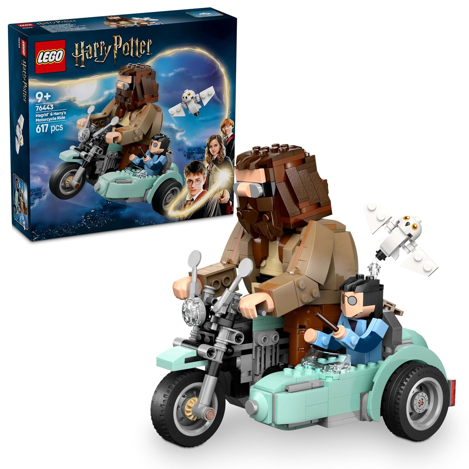 LEGO Harry Potter Hagrid & Harry’s Motorcycle Ride, Magical Toy 76443 Building Blocks Toys for 9+ Gift for Boys and Girls