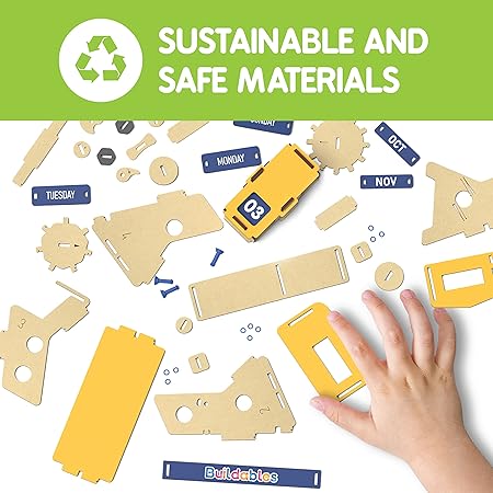 Skillmatics STEM Building Toy - Buildables Infinity Calendar, Gifts for 8 Year Olds and Up, Fun Learning & Creative Activities