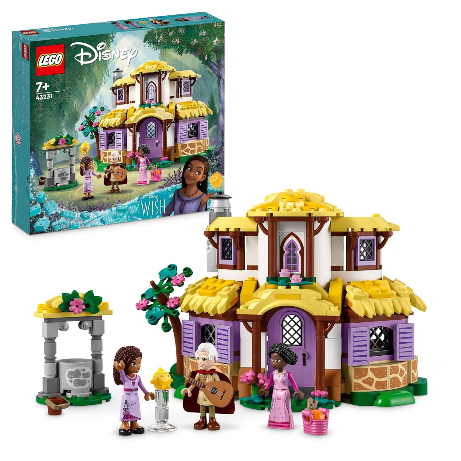 LEGO 43231 Disney Asha’s Cottage Building Toy Set - 509 Pieces - Multicolor