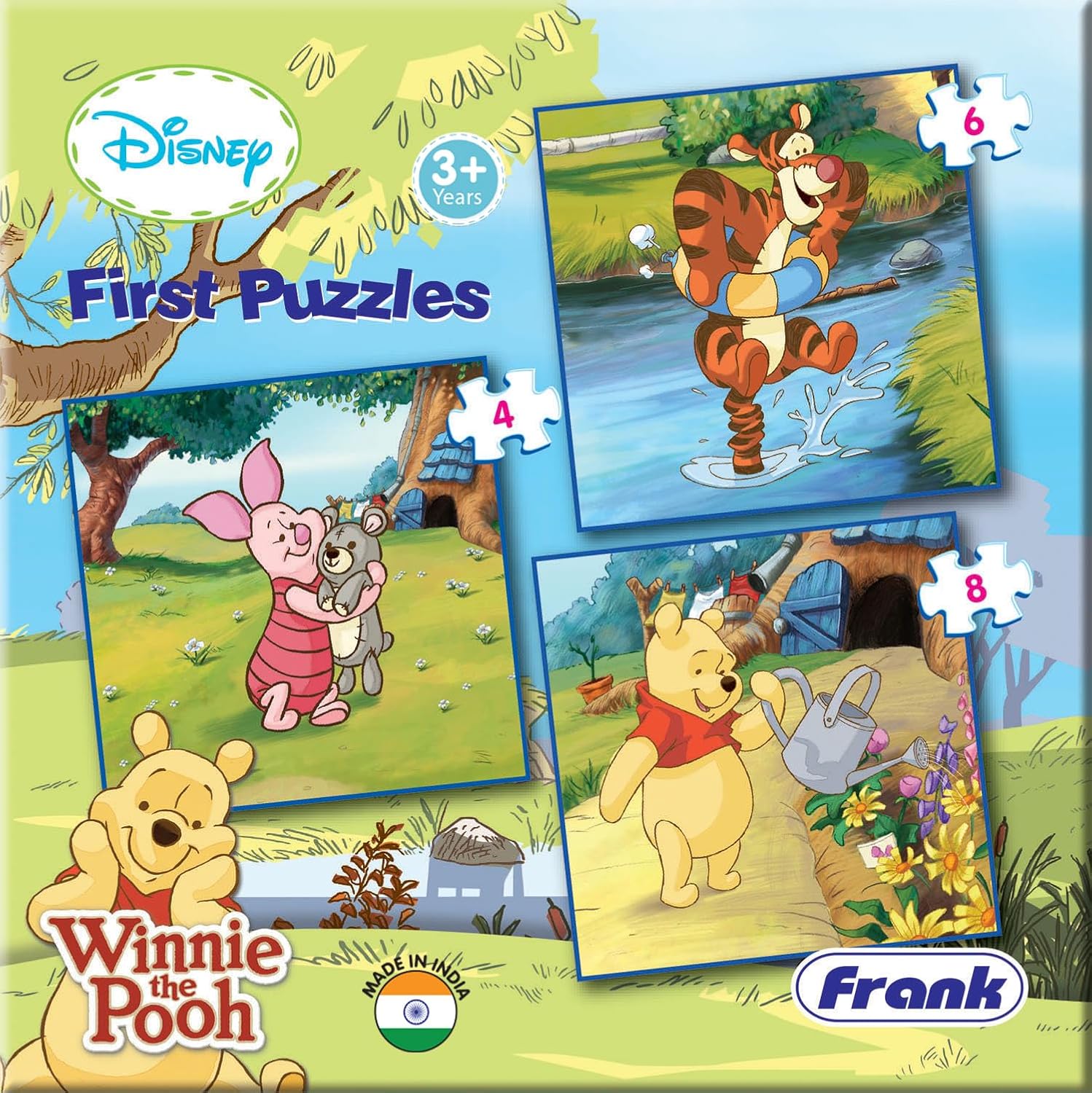 Frank First Puzzles - A Set of 3 Jigsaw Puzzles for Kids Above 3+ Years