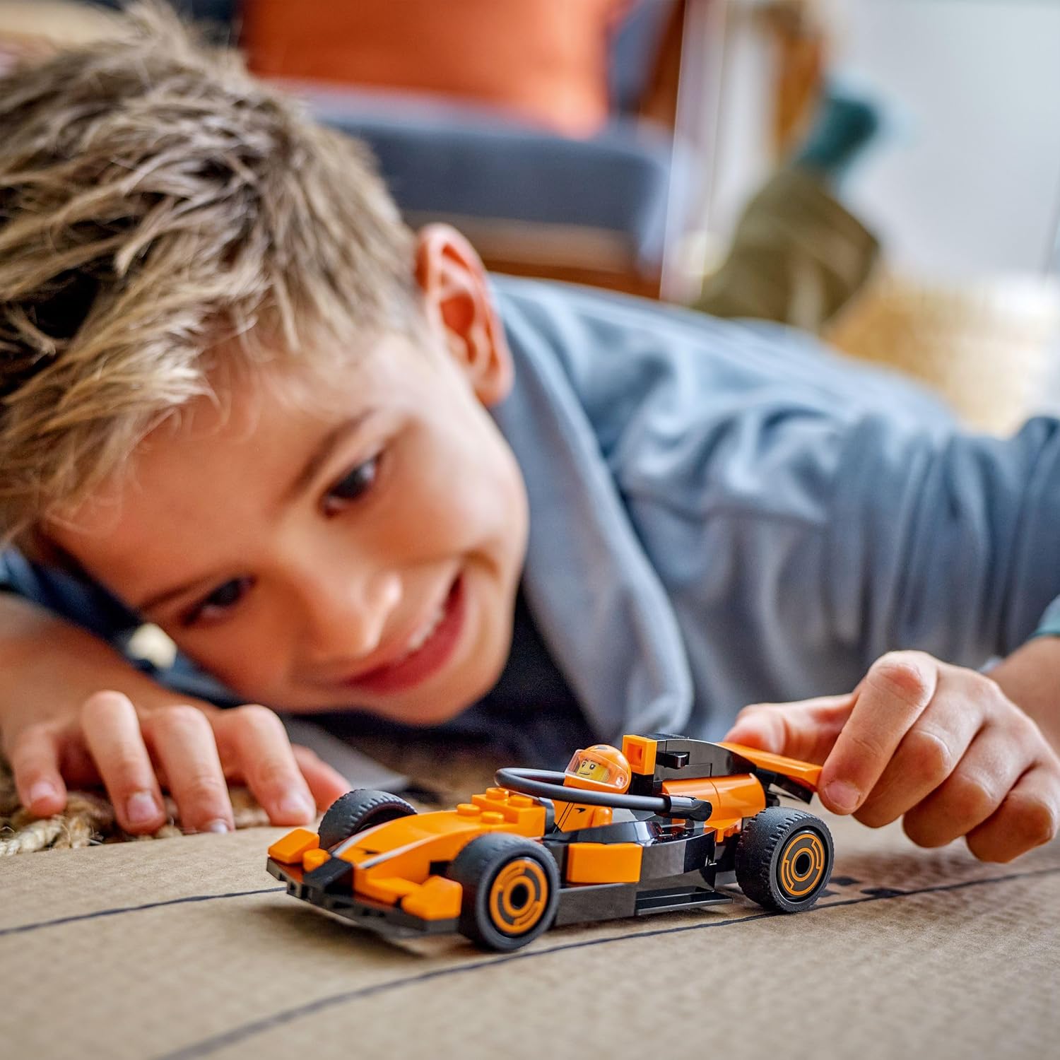LEGO City F1 Driver with McLaren Race Car Mini Vehicle Toy Playset 60442 Building Blocks Toys for 6+ Gift for Boys and Girls