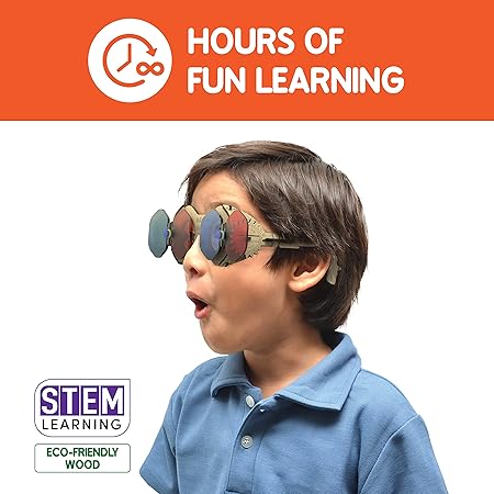 Skillmatics STEM Building Toy - Buildables 3D Spy Glasses | Educational & Construction DIY Toy for Ages 8+ | Multicolor