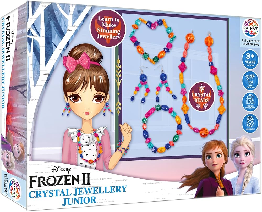 Ratna's Disney Frozen Crystal Jewellery Making Set - Multicolor