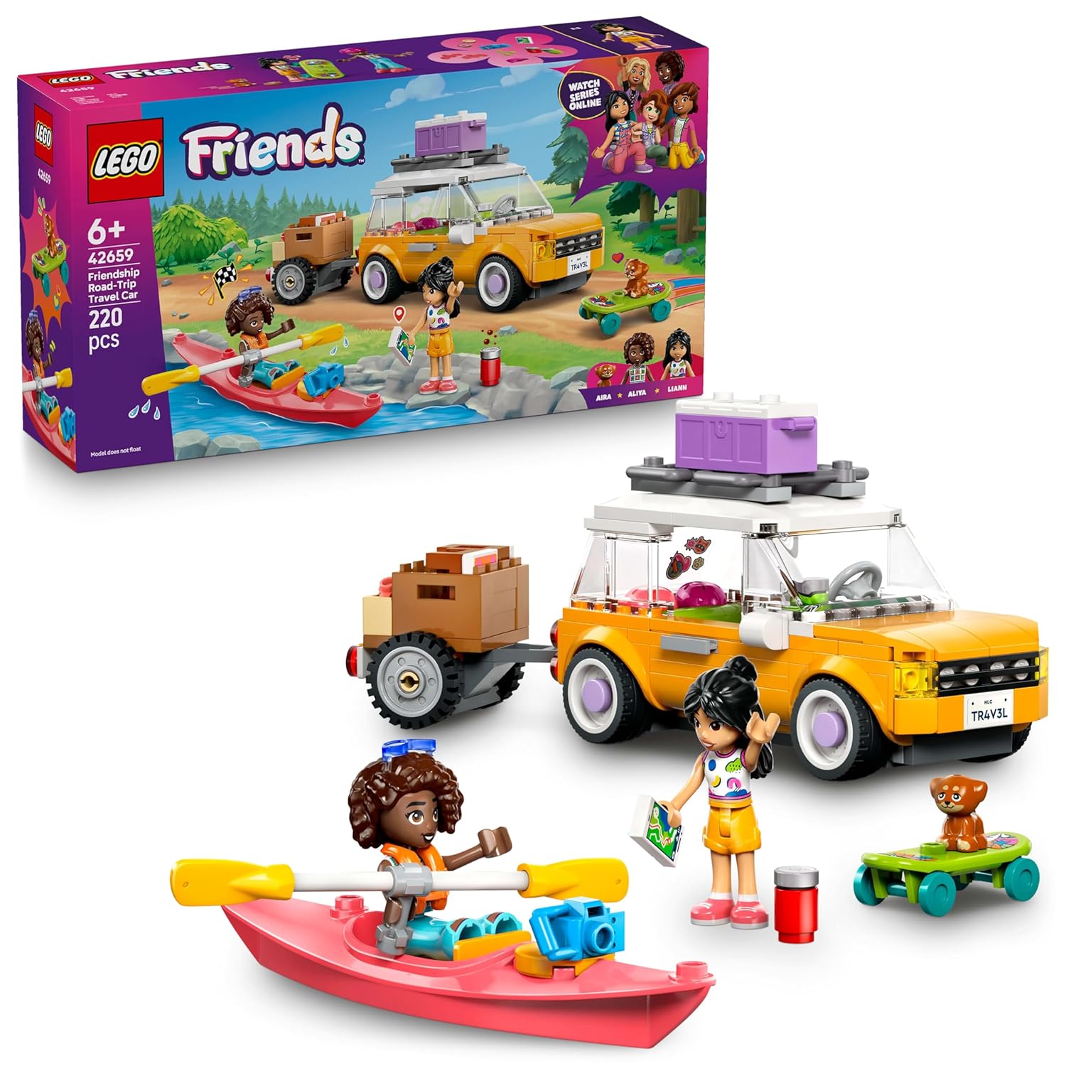 LEGO Friends Friendship Road-Trip Travel Car Building Set 42659 Building Blocks Toys for 6+ Gift for Boys and Girls