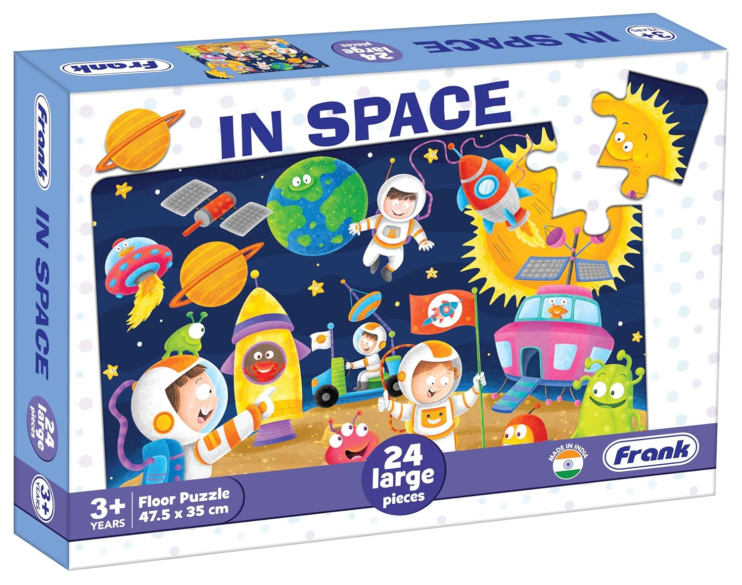 Frank in Space Floor Puzzle (24 Pieces) | Fun & Educational Toy for Kids 3+ Year Old