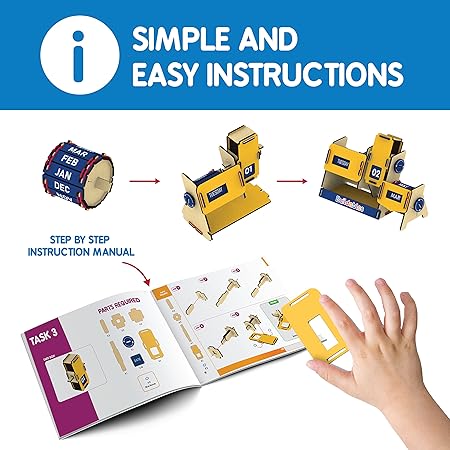 Skillmatics STEM Building Toy - Buildables Infinity Calendar, Gifts for 8 Year Olds and Up, Fun Learning & Creative Activities