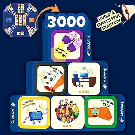 Skillmatics Board Game - Up Start, Entrepreneurship and Business Strategy Game for Kids - Multicolor