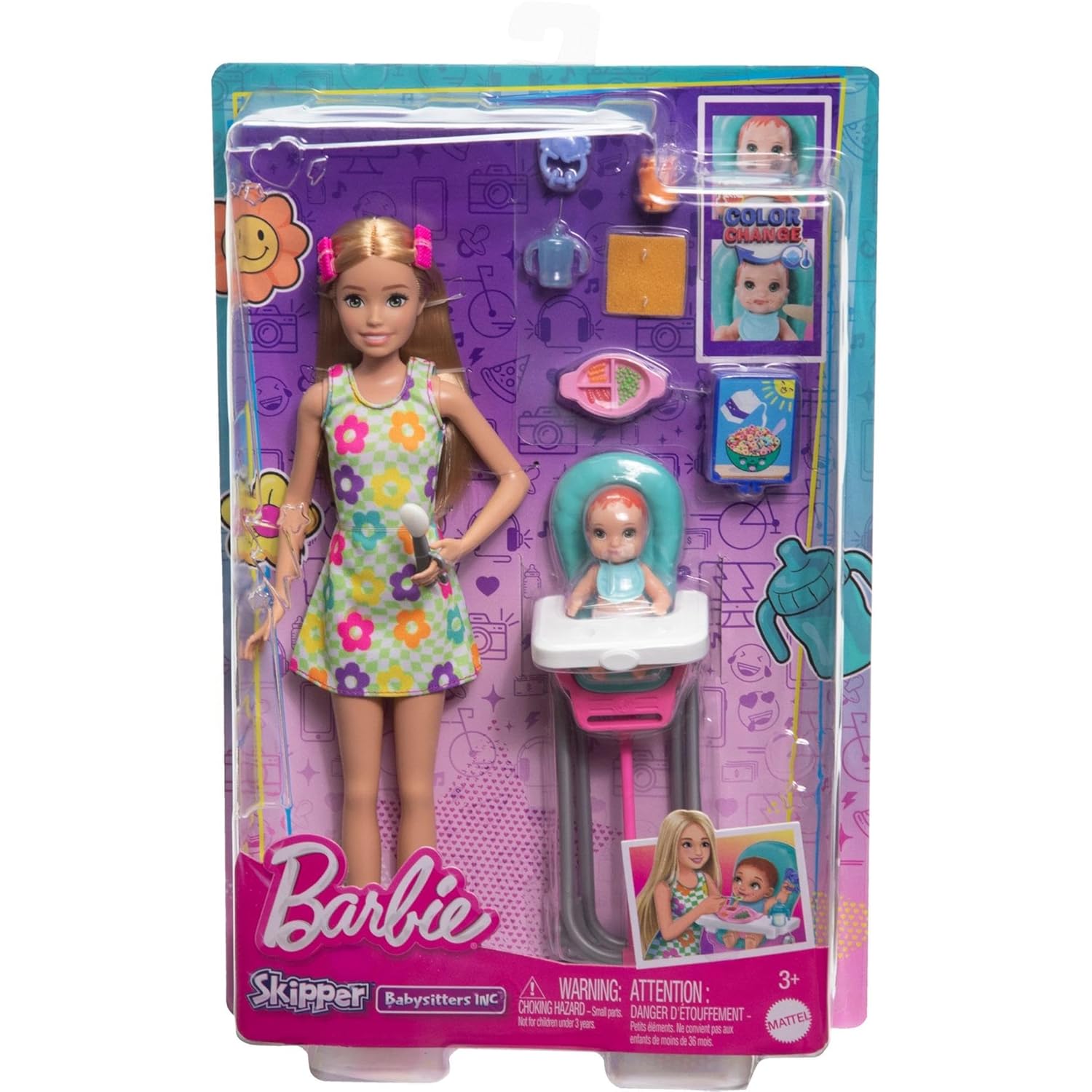 Barbie Skipper Babysitters - Babysitting Set Themed Adventure Doll & Accessories - Color May Vary