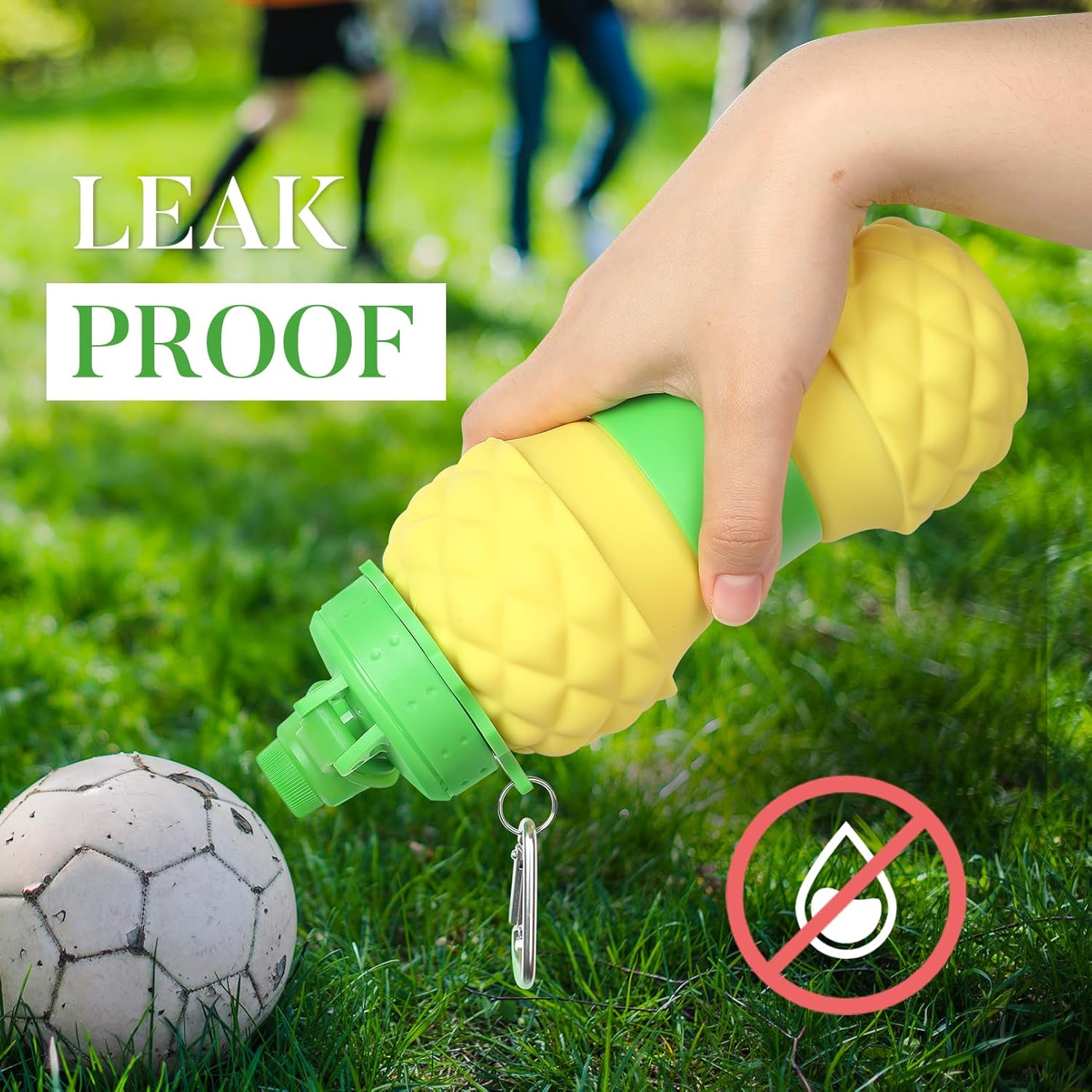 Collapsible Water Bottles - Silicone Foldable Portable Water Bottles (700ml)