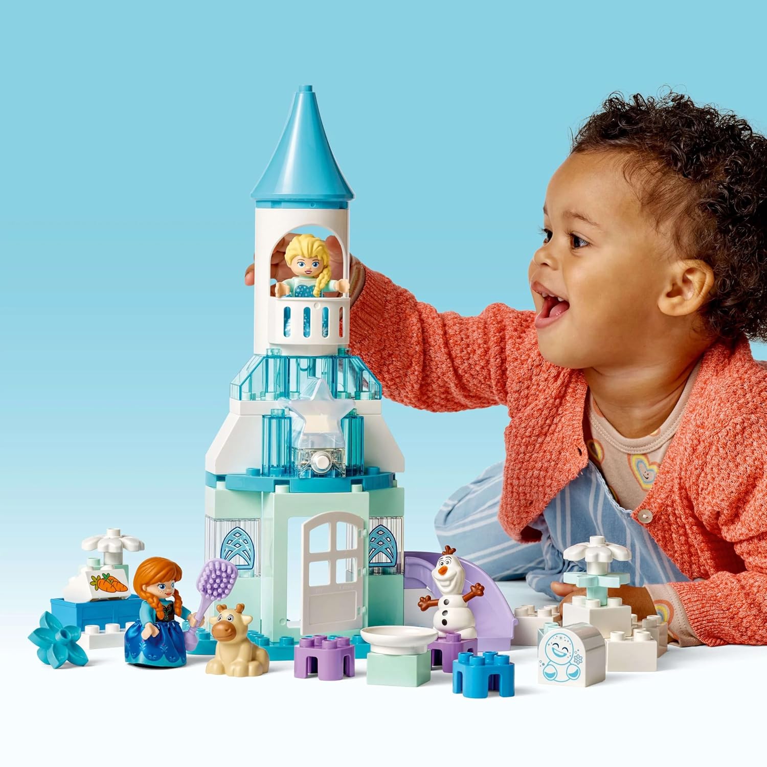 LEGO DUPLO│Disney Anna and Elsa’s Frozen Castle Party Buildable Toddler Toy 10455 Building Blocks Toys for 2+ Gift for Boys and Girls