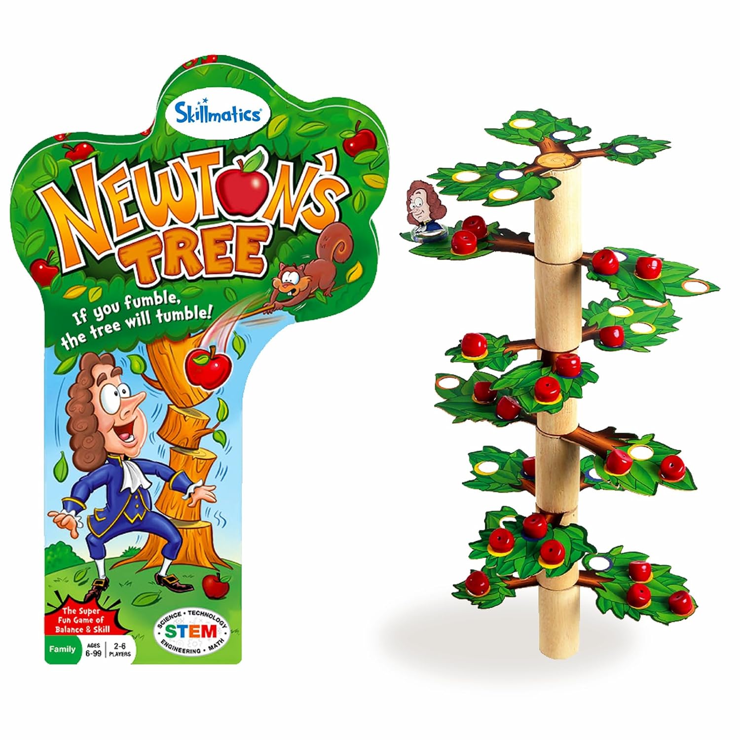 Skillmatics Educational Game - Newton's Tree, Balancing, Stacking, Strategy And Skill-Building Game