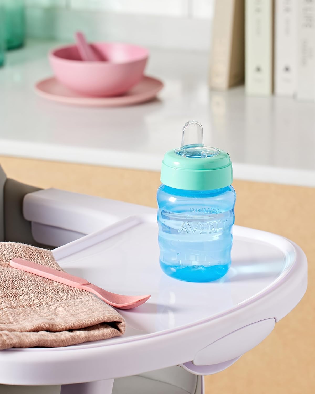 Philips Avent (9M+) Silicone Classic Spout Cup | Green/Blue | SCF553/05 | 260Ml ( Cordlife )