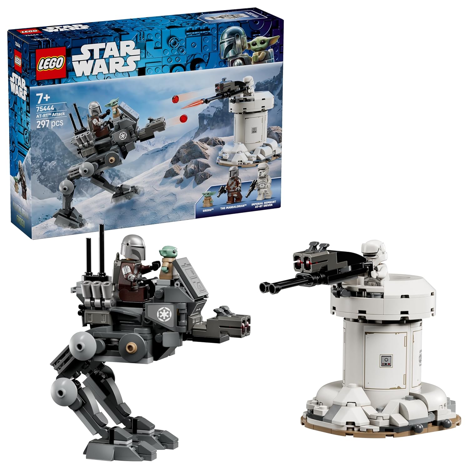 LEGO® Star Wars: The Mandalorian and Grogu™ AT-RT™ Attack - Toy Building Set for Kids - 75444
