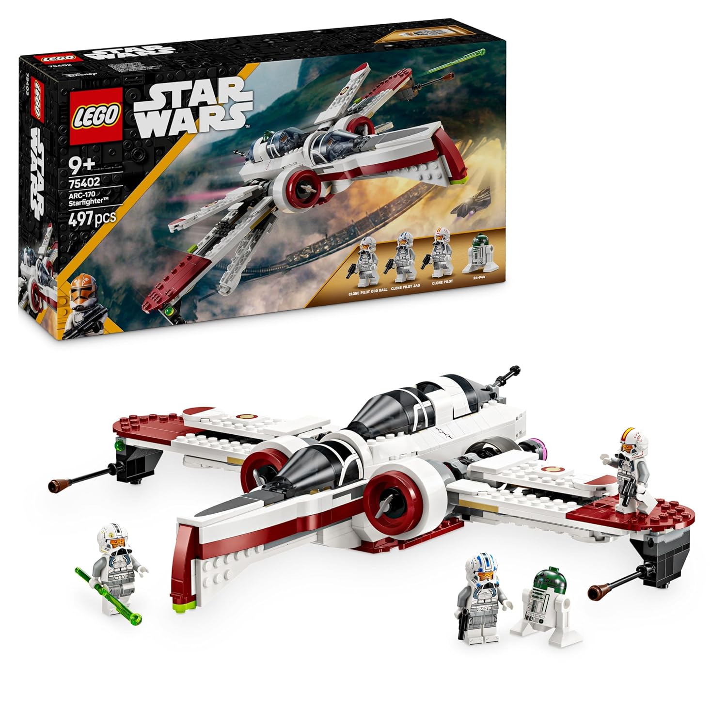 LEGO Star Wars ARC-170 Starfighter Building Toy for Kids 75402 Building Blocks Toys for 9+ Gift for Boys and Girls
