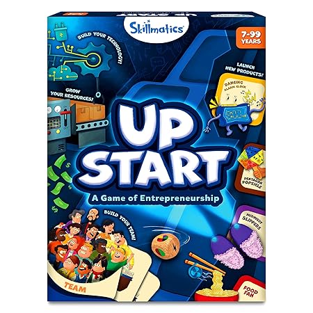 Skillmatics Board Game - Up Start, Entrepreneurship and Business Strategy Game for Kids - Multicolor