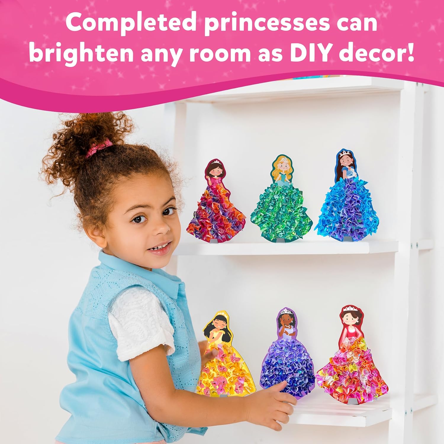 Skillmatics Poke-in Art - Magical Princesses, Mess-Free Fun for Kids, DIY Craft Kits, Creative Activity, Gifts for Girls